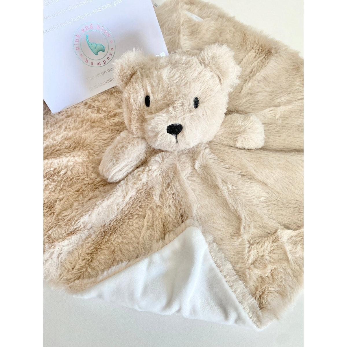 Teddy bear with sales blanket