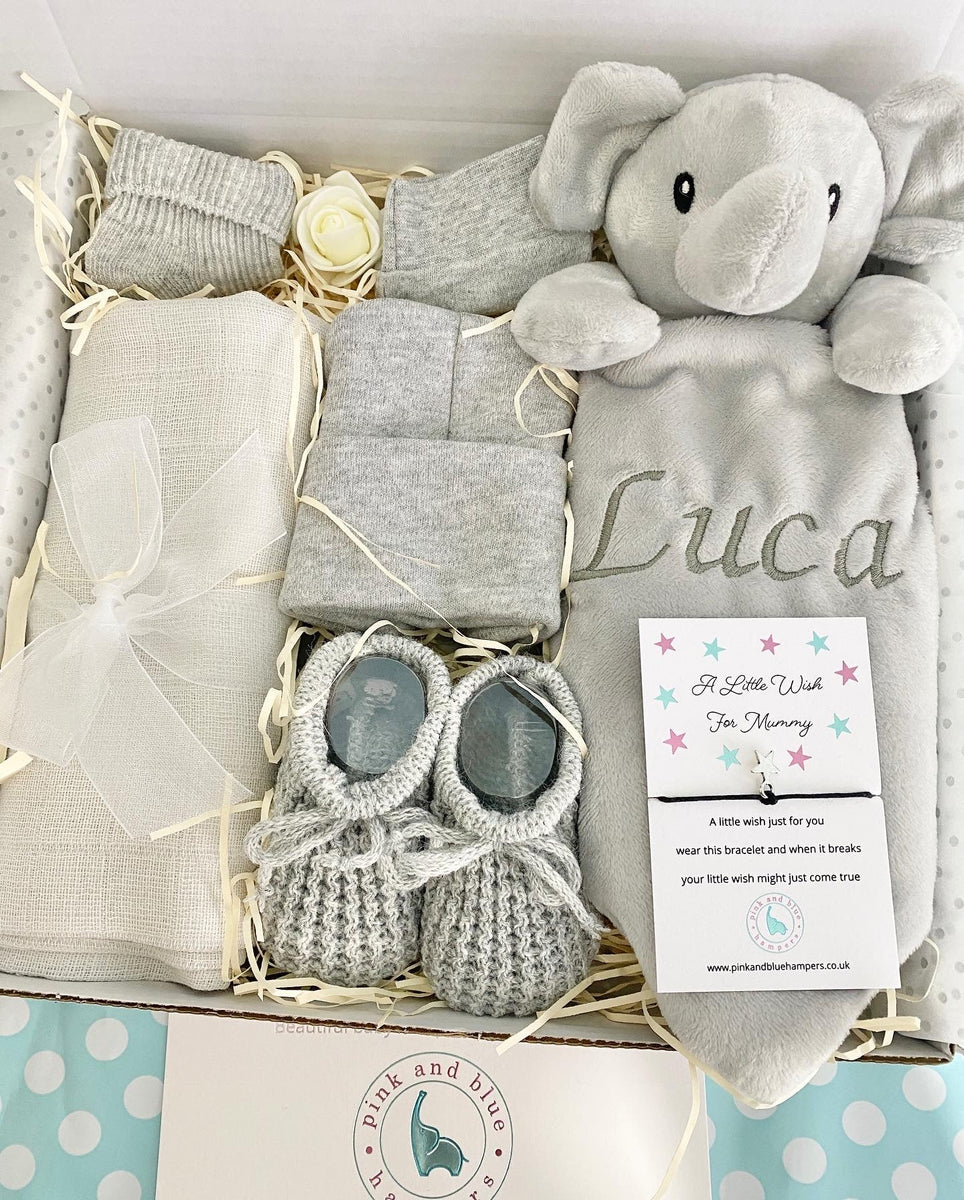 Organic Baby GIFT SET, Bunny store Lovie, Newborn Hat and Mittens, Crinkle Teether, Pink Floral, Unique Baby Shower Gift, Organic Baby Toys