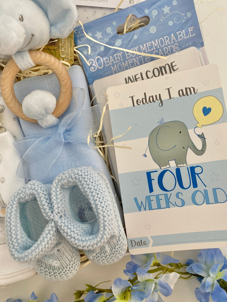 Baby Boy Gift Box - Little Bubbly Boy - Pink and Blue Hampers