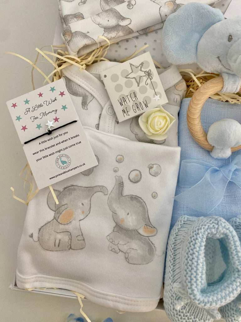 Baby Boy Gift Box - Little Bubbly Boy - Pink and Blue Hampers