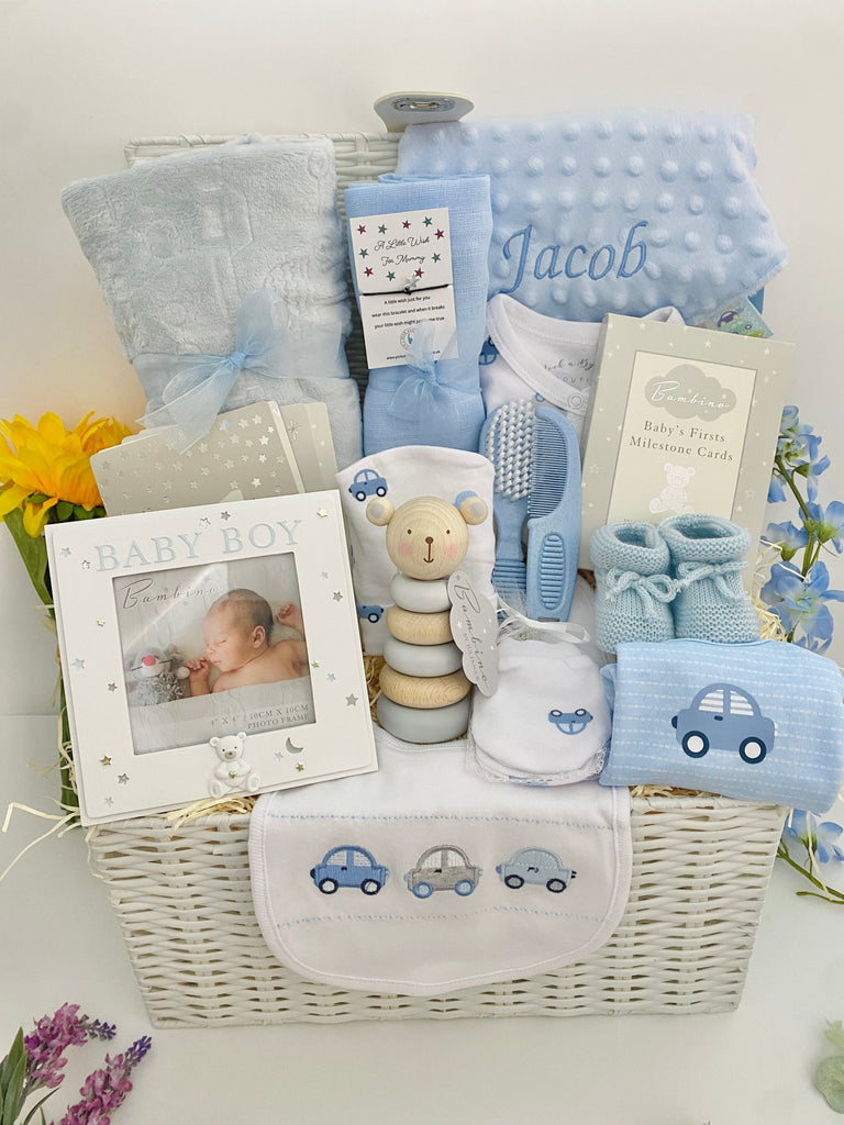 Baby Boy Gift Hamper - Playful Bear - Pink and Blue Hampers