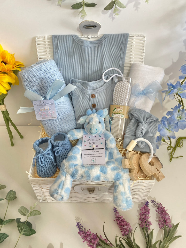 Baby Boy Hamper Gift - Giraffe Smiles - Pink and Blue Hampers