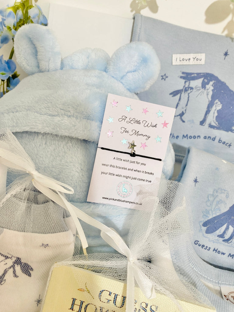 Baby Boy Hamper Gift - Guess How Much I Love You - Pink and Blue Hampers