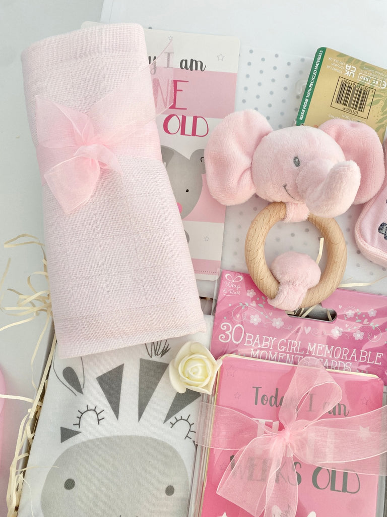 Baby Girl Gift Hamper - 100% Cute - Pink and Blue Hampers