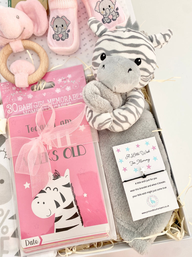 Baby Girl Gift Hamper - 100% Cute - Pink and Blue Hampers