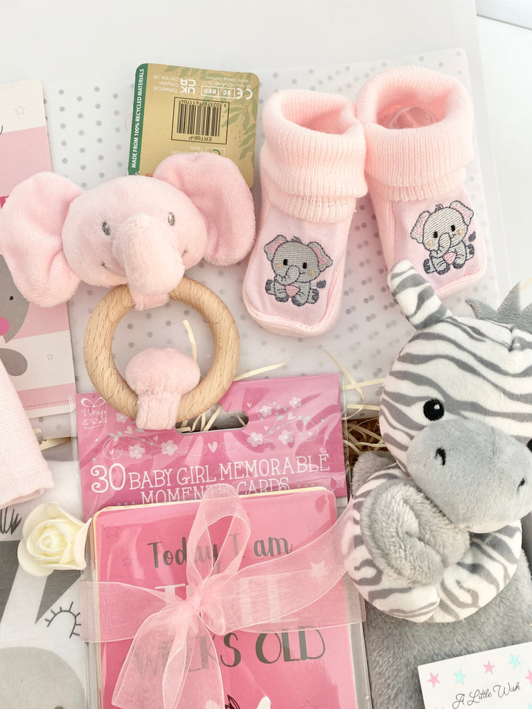 Baby Girl Gift Hamper - 100% Cute - Pink and Blue Hampers