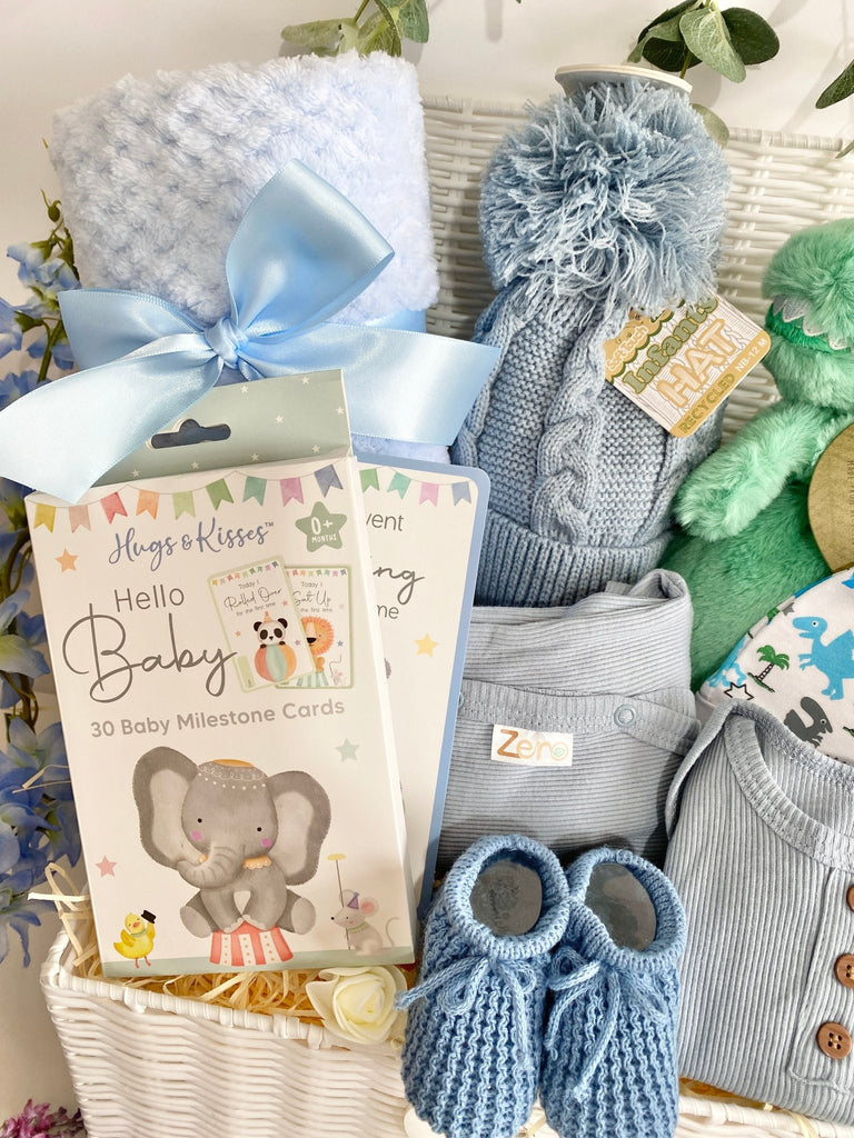 Baby Shower Gift - Baby Boy's Special Moments - Pink and Blue Hampers