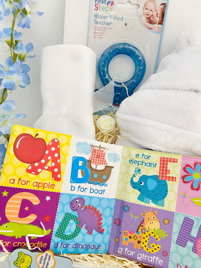 Baby Shower Gift Hamper - Baby Bath Time Fun - Pink and Blue Hampers