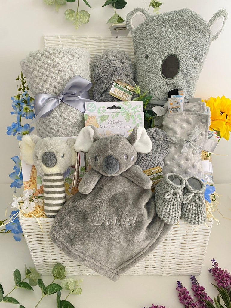 Baby Shower Gift Hamper - Cosy Koala - Pink and Blue Hampers