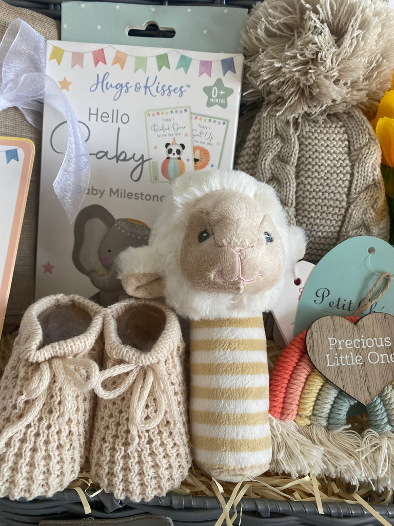 Baby Shower Gift - Loving Little Lamb - Pink and Blue Hampers