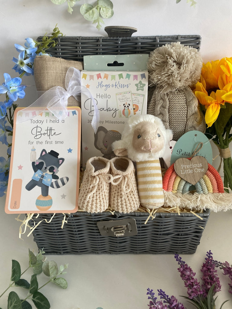 Baby Shower Gift - Loving Little Lamb - Pink and Blue Hampers