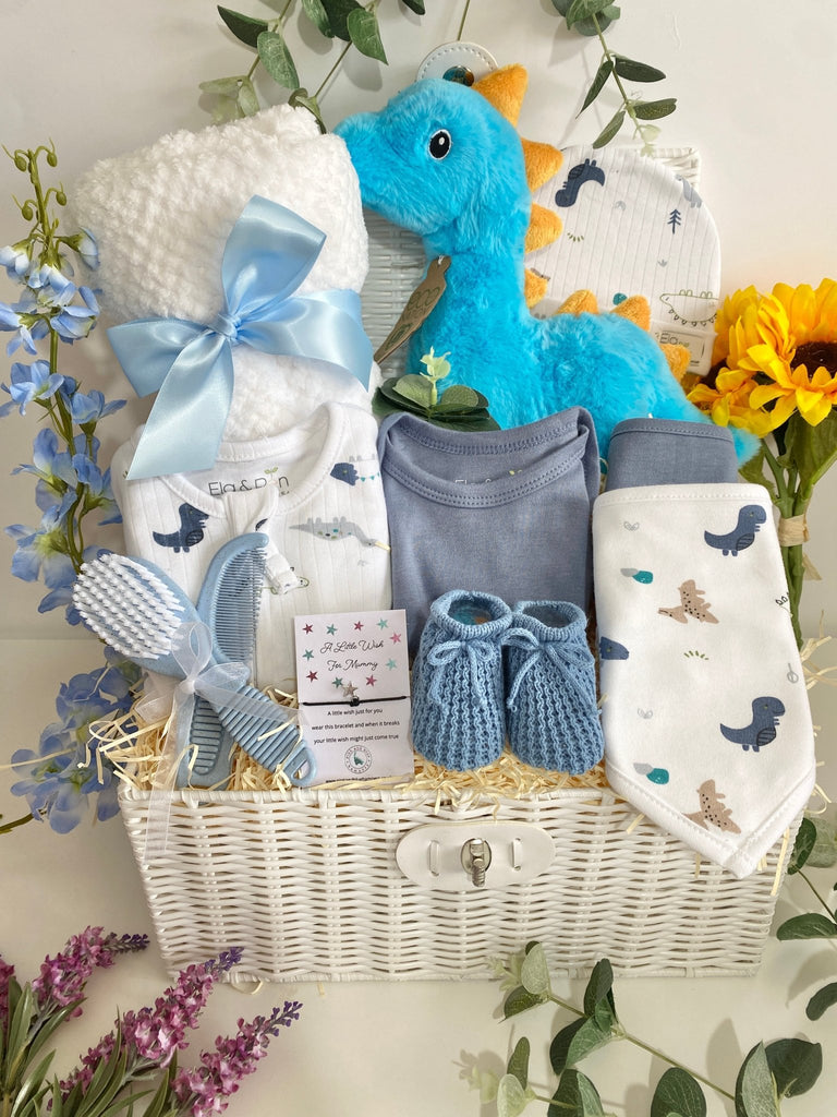 Baby Shower Hamper - Dinosaur Roar - Pink and Blue Hampers