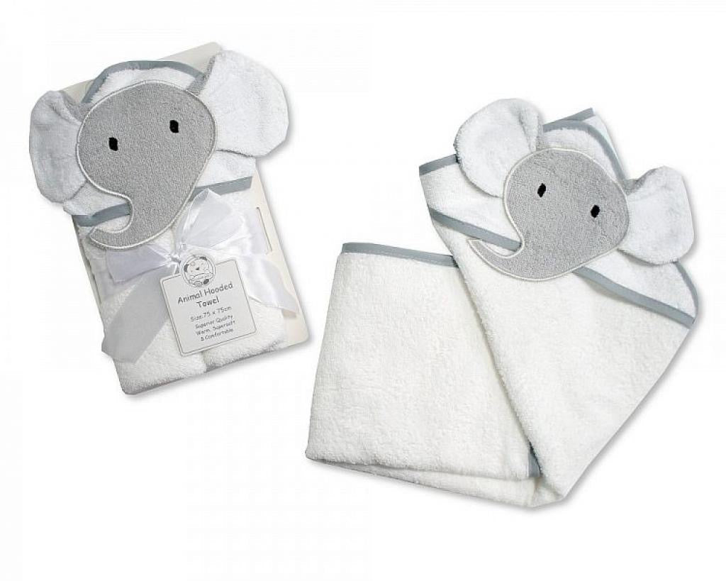 Elephant Hooded Baby Towel - Pink and Blue Hampers