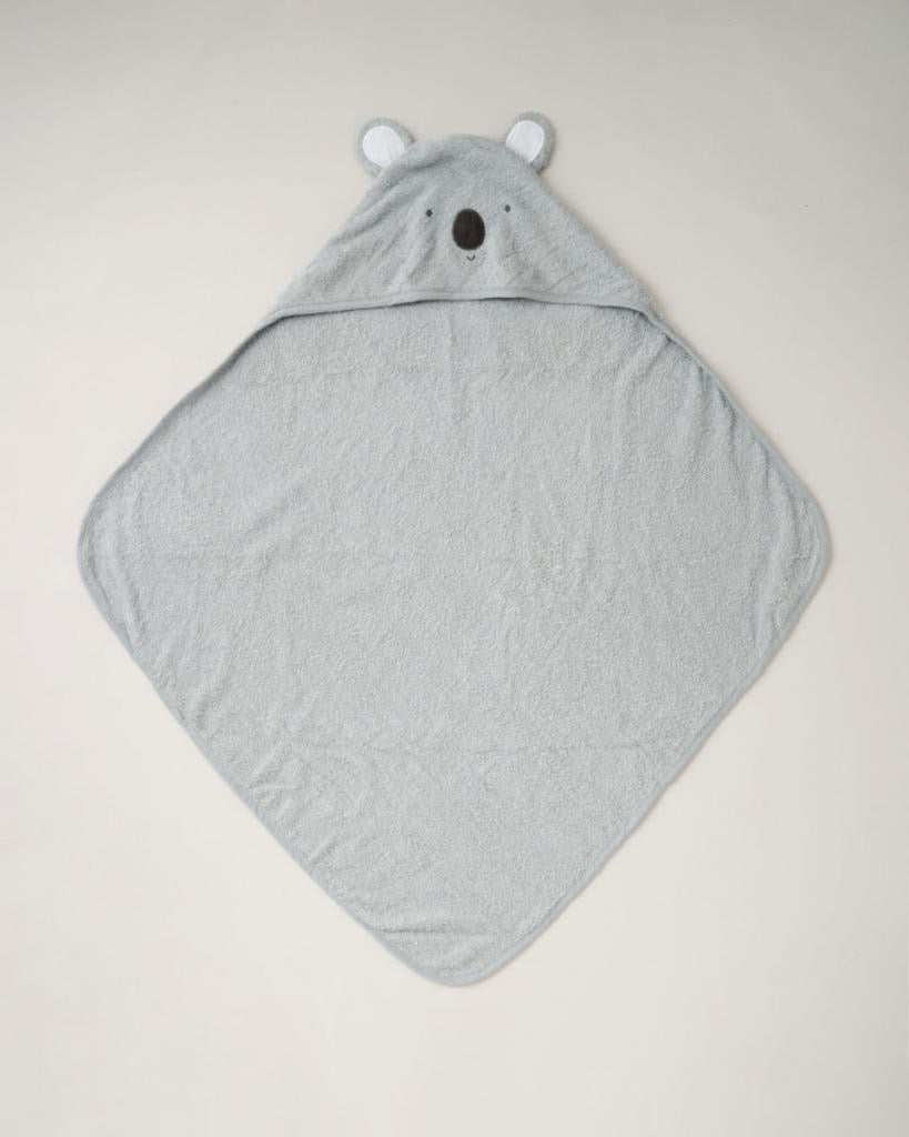 Grey Hooded Koala Baby Towel - Pink and Blue Hampers