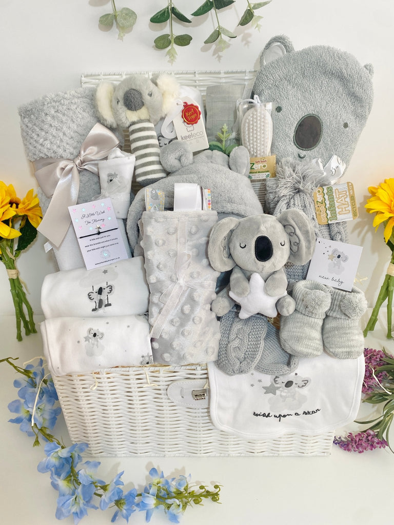 Large New Mum Gift Hamper - Koala Wishing Upon A Star - Pink and Blue Hampers