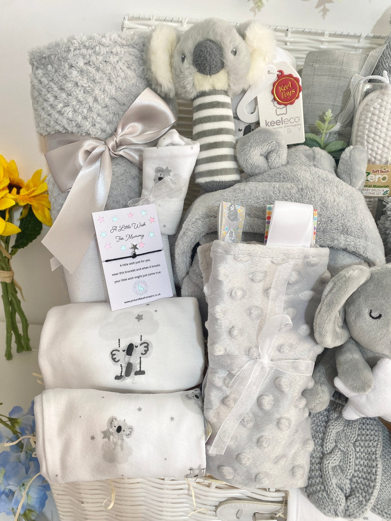 Large New Mum Gift Hamper - Koala Wishing Upon A Star - Pink and Blue Hampers