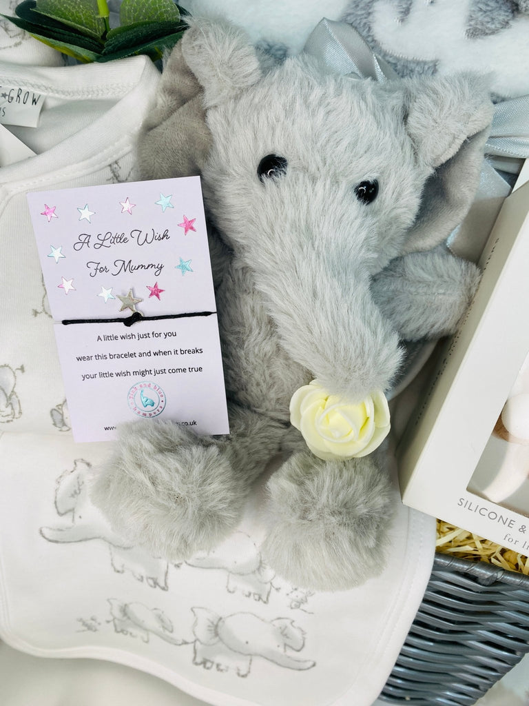 Maternity Gift Hamper - Charming Elephant Friends - Pink and Blue Hampers