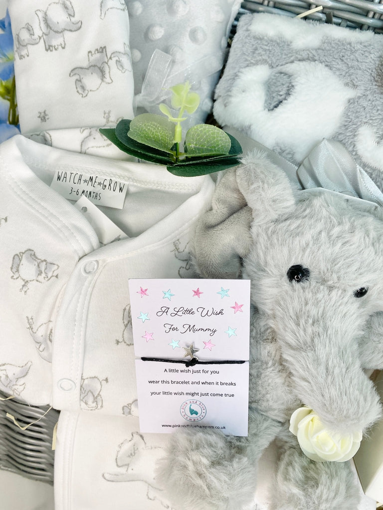 Maternity Gift Hamper - Charming Elephant Friends - Pink and Blue Hampers