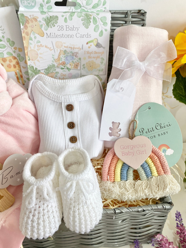 Mum To Be Baby Hamper - Precious Moments - Pink and Blue Hampers