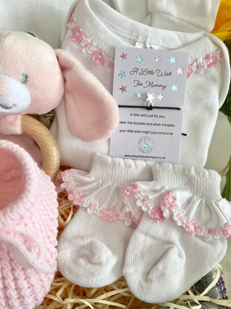 Mummy To Be Baby Hamper - Bunny & Bear - Pink and Blue Hampers