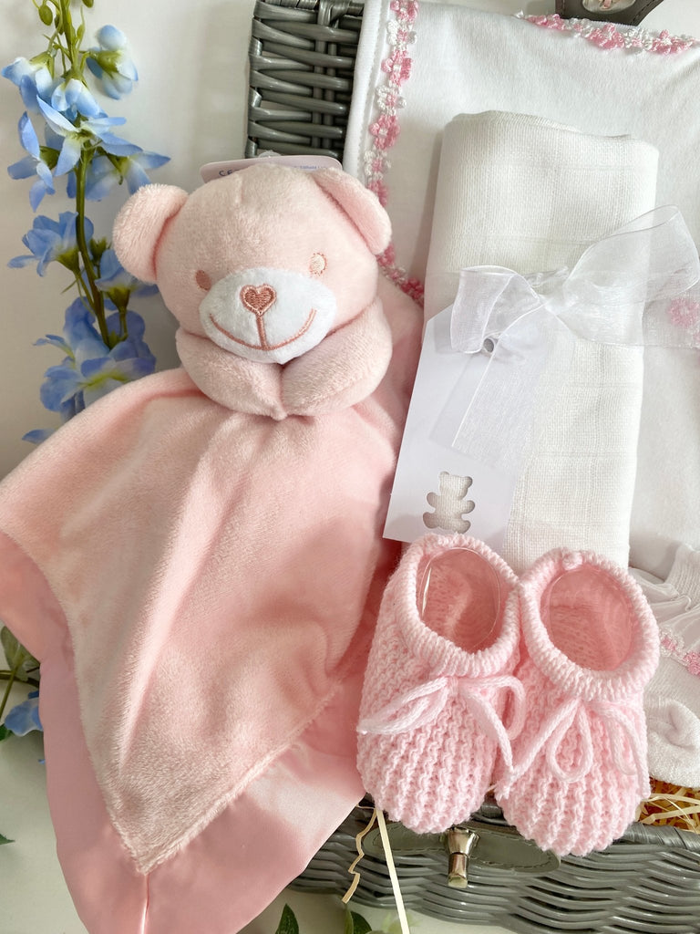 Mummy To Be Hamper Basket - Bear Best Friends - Pink and Blue Hampers