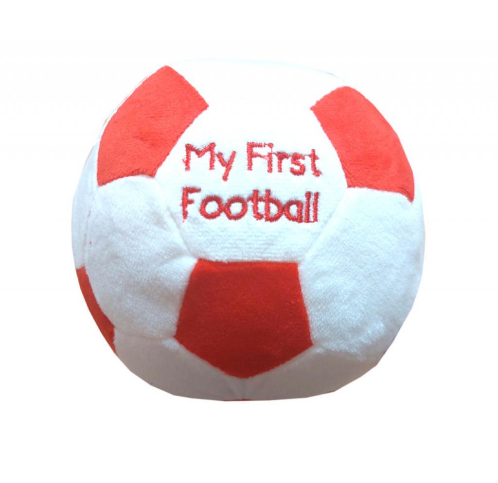 My First Football Red Baby Rattle - Pink and Blue Hampers