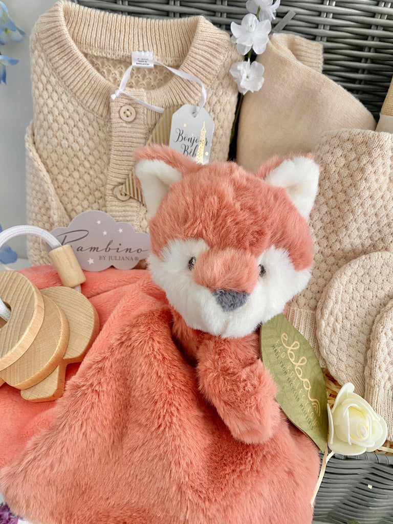 New Baby Hamper - Fabulous Fox - Pink and Blue Hampers