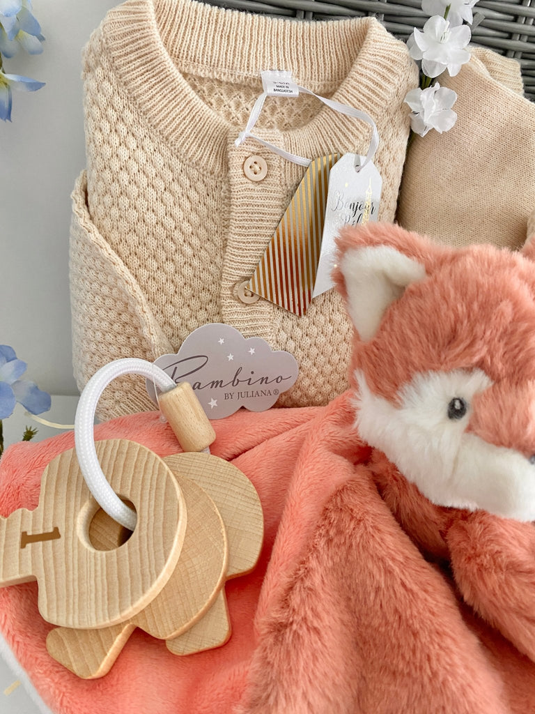 New Baby Hamper - Fabulous Fox - Pink and Blue Hampers