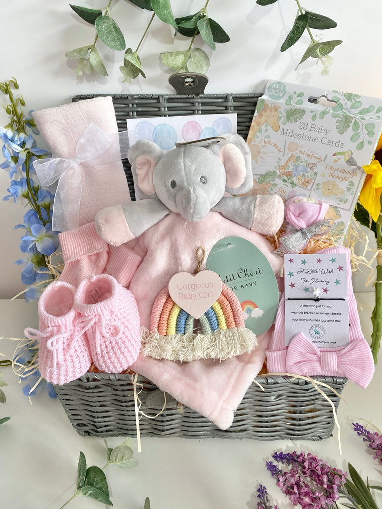 New Mum Baby Gift - Sweet Little Rainbow - Pink and Blue Hampers