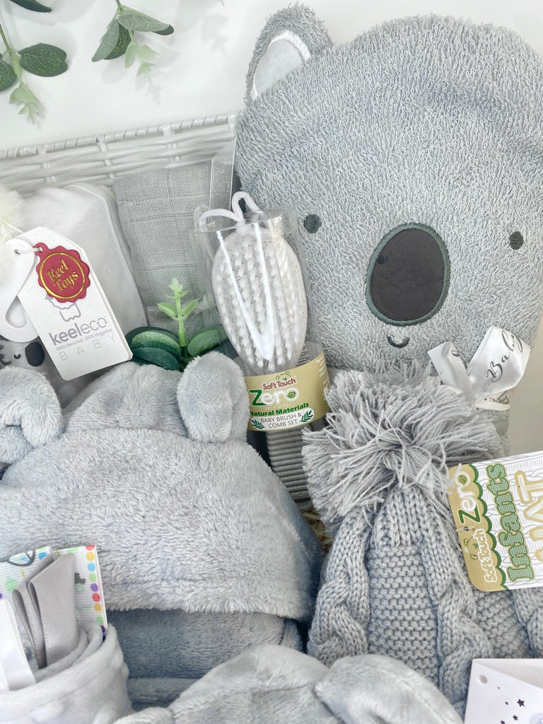 New Mum Hamper Gift Basket - Cute Koala I Love You - Pink and Blue Hampers