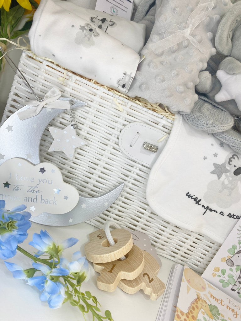 New Mum Hamper Gift Basket - Cute Koala I Love You - Pink and Blue Hampers