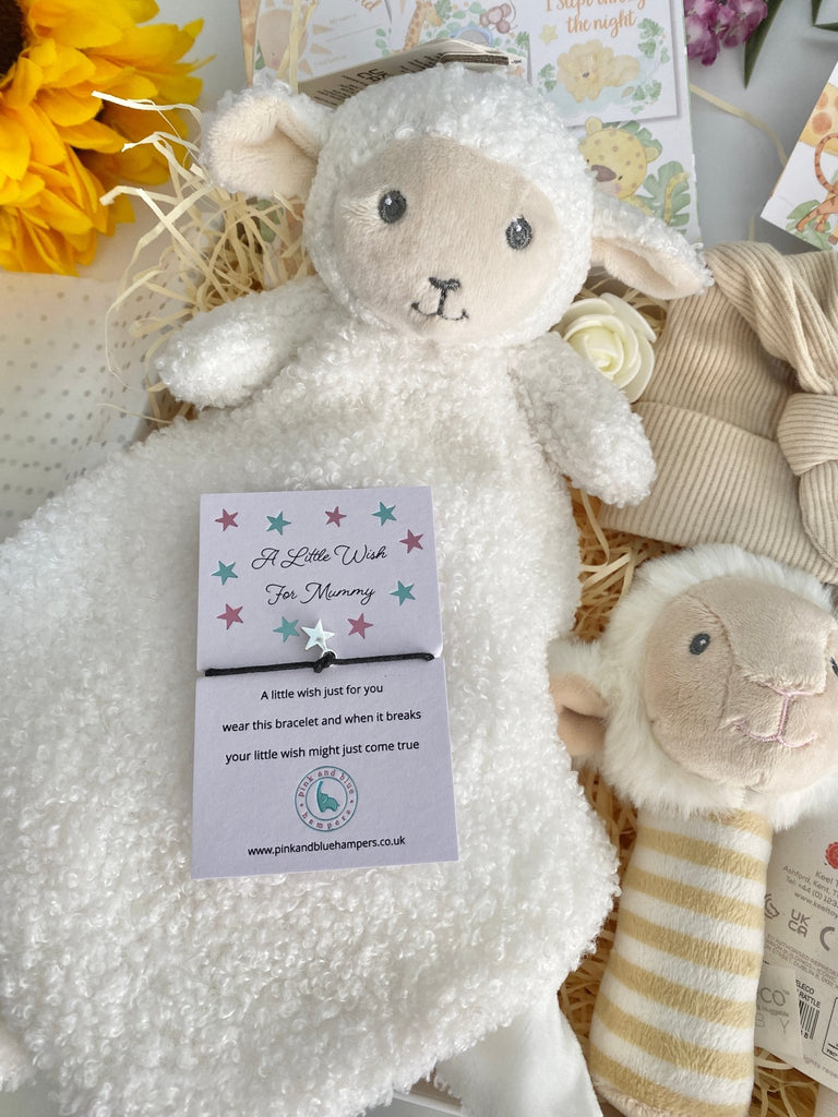 New Mum Hamper - Loving Little Lambs - Pink and Blue Hampers