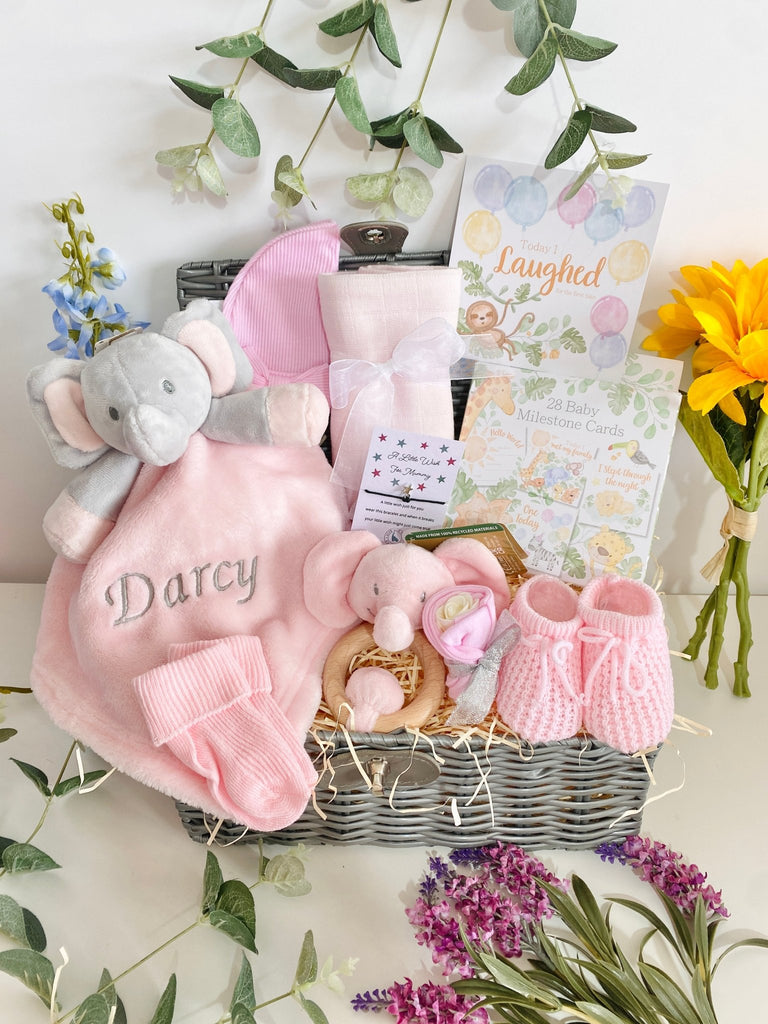 New Mummy Baby Hamper - Today I Laughed - Pink and Blue Hampers