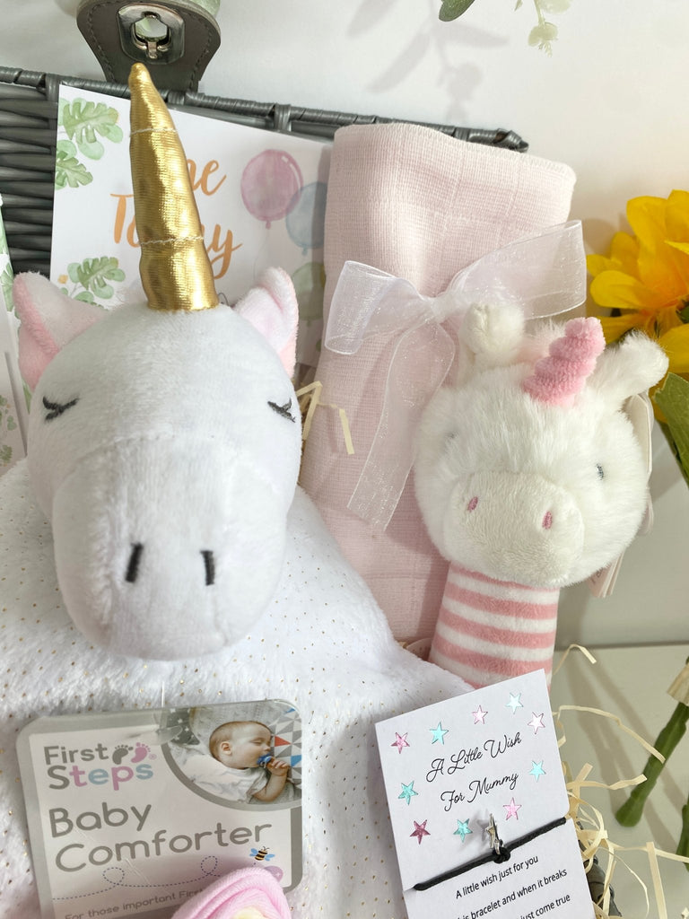 New Mummy Baby Hamper - Unicorn Magic - Pink and Blue Hampers