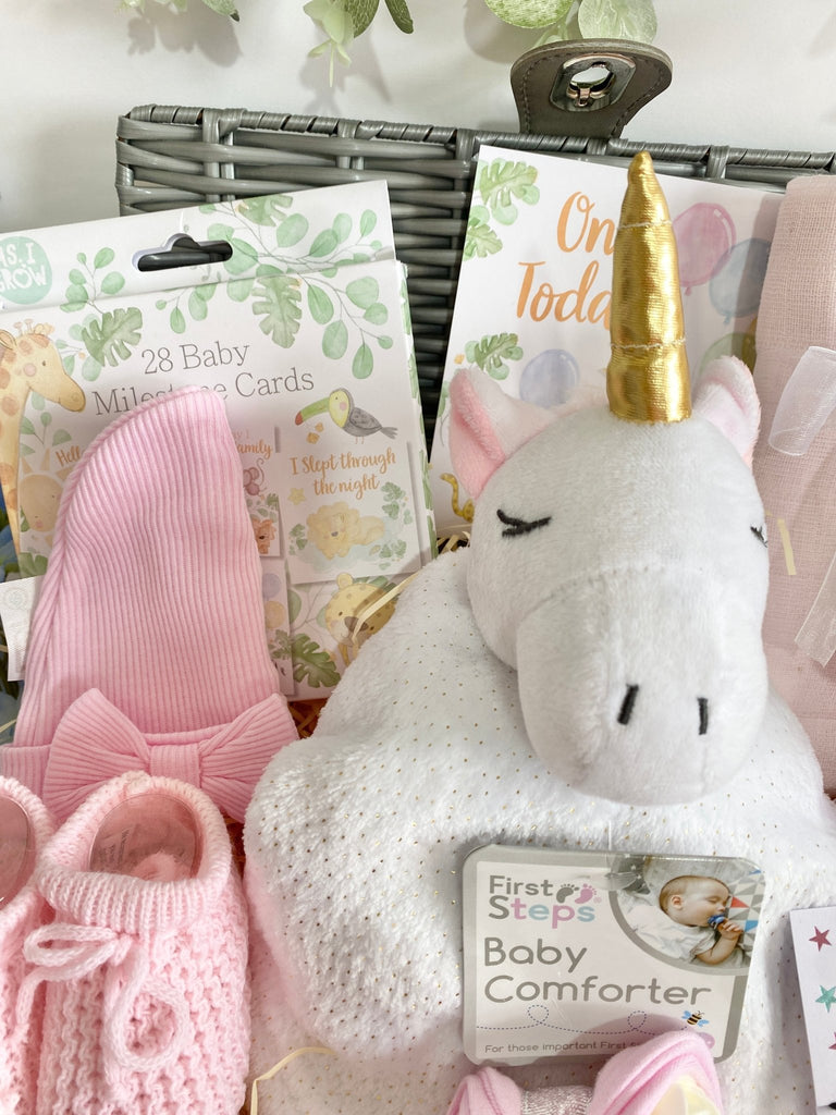 New Mummy Baby Hamper - Unicorn Magic - Pink and Blue Hampers