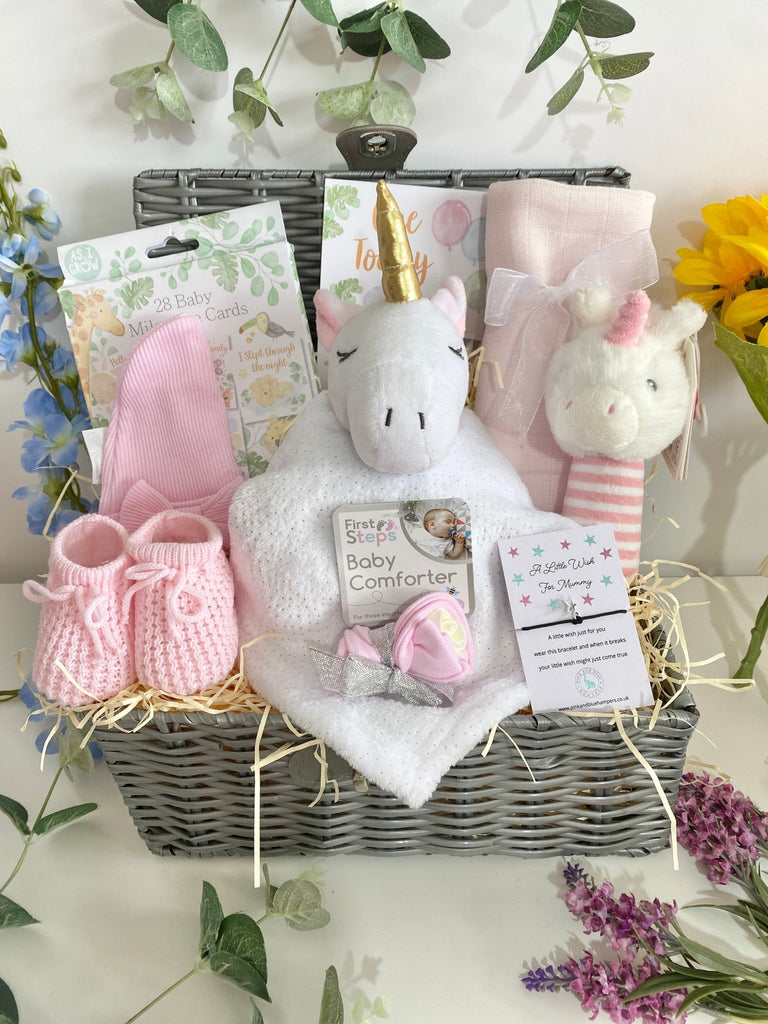 New Mummy Baby Hamper - Unicorn Magic - Pink and Blue Hampers