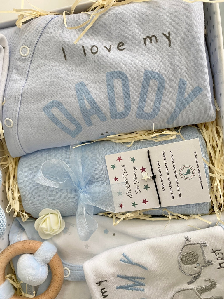 New Mummy & Daddy Gift Hamper - Lots Of Love - Pink and Blue Hampers