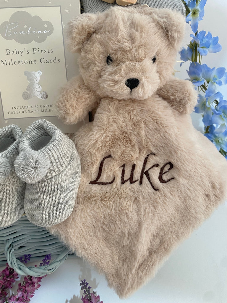 Personalised Baby Hamper - Laughs With Teddy - Pink and Blue Hampers