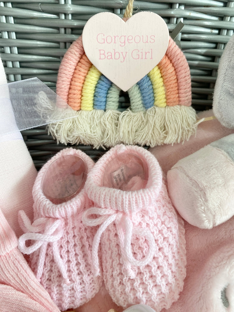 Personalised New Mum Baby Girl Gift Hamper - Gorgeous Baby Girl - Pink and Blue Hampers