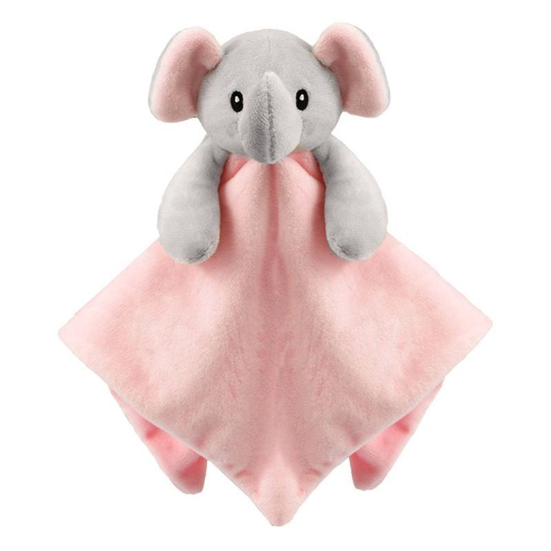 Pink Elephant Baby Comforter - Pink and Blue Hampers