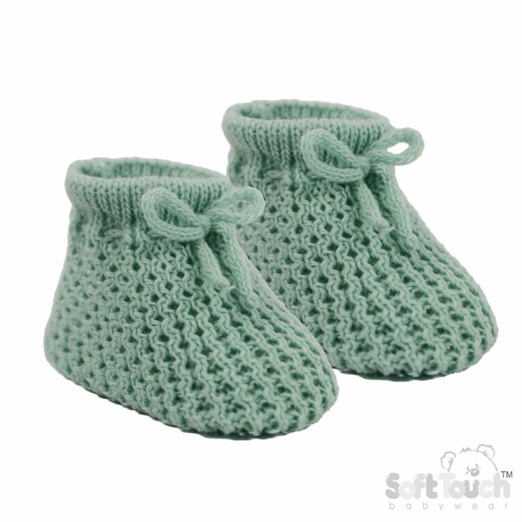 Sage Green Booties - Pink and Blue Hampers