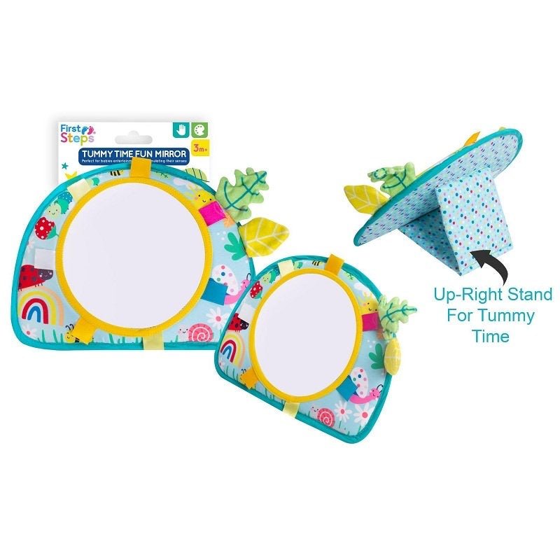 Sensory Tummy Time Mirror - Pink and Blue Hampers