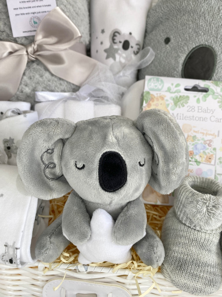 Unisex Baby Hamper - Koala Hugging Star Teddy - Pink and Blue Hampers