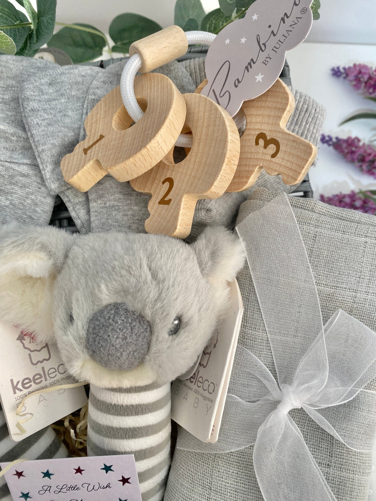 Unisex Twin Baby Hamper - Sweet Koala Friends - Pink and Blue Hampers