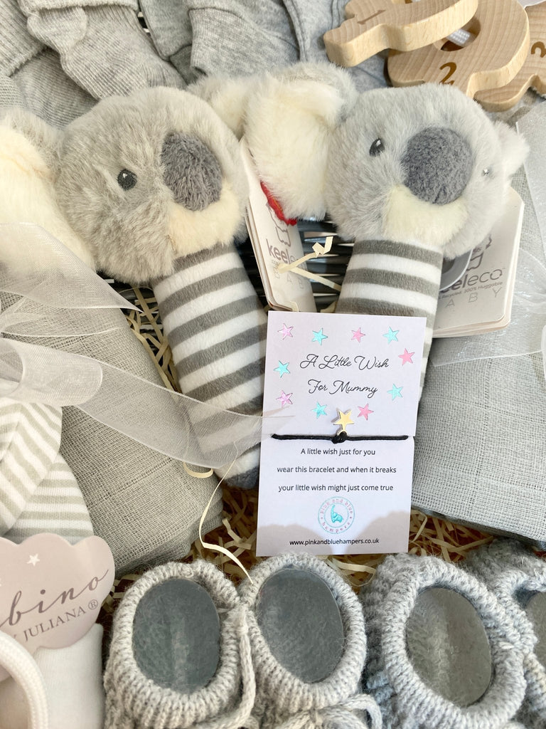 Unisex Twin Baby Hamper - Sweet Koala Friends - Pink and Blue Hampers