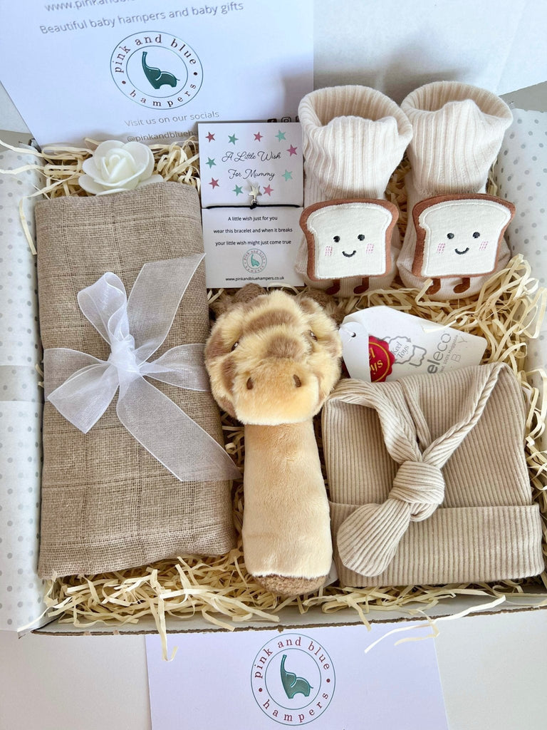 Utterly Adorable Toast Sock Baby Gift Hamper - Pink and Blue Hampers