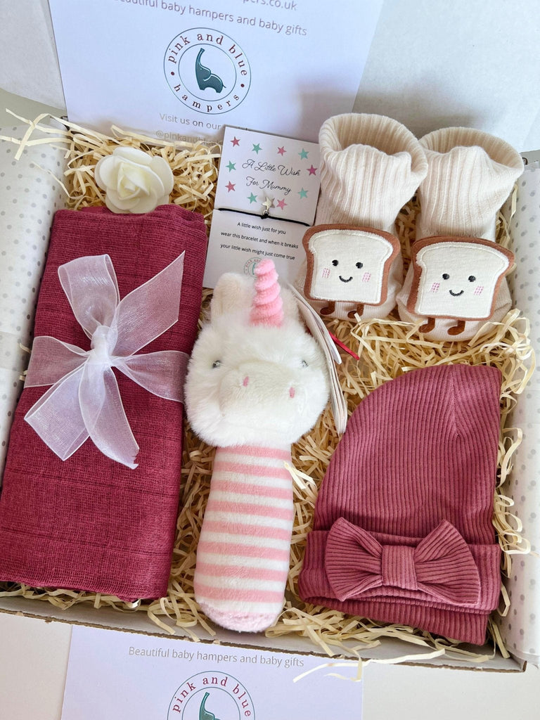 Utterly Adorable Toast Sock Baby Gift Hamper - Pink and Blue Hampers