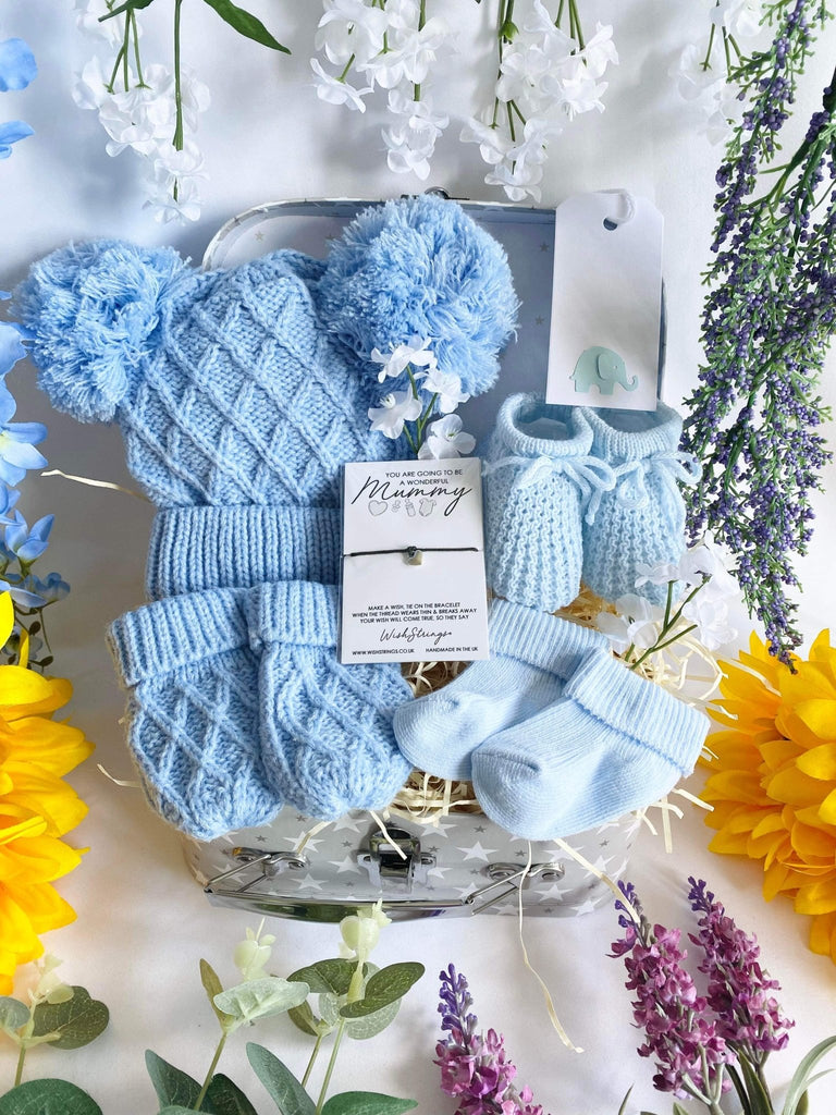 Baby Boy Mini Gift Set, Gorgeous New Baby Gift - Pink and Blue Hampers