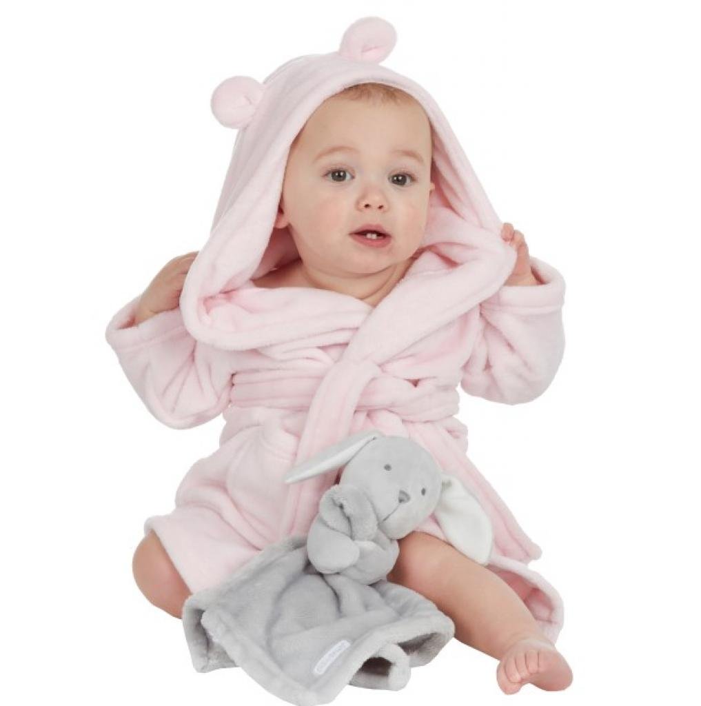 Personalised Baby Dressing Gowns Pink and Blue Hampers