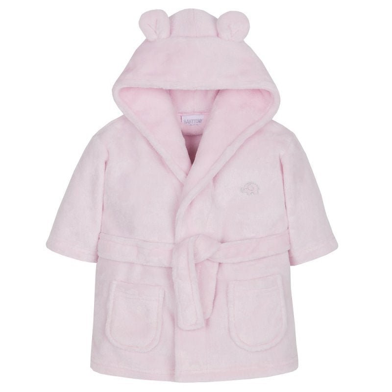 Baby Pink Hooded Dressing Gown For Baby Girl - Pink and Blue Hampers